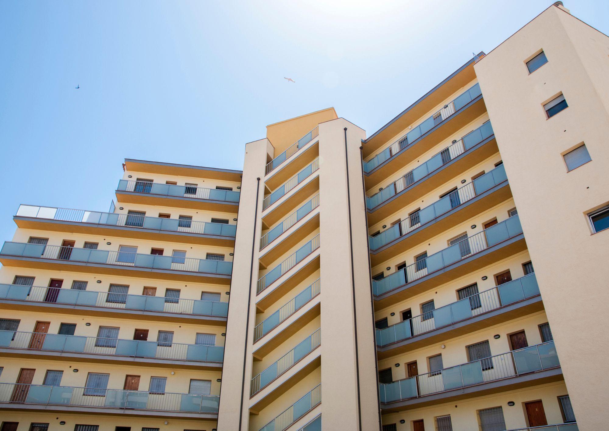 Edificios del centro de Sabadell cerca de la zona comercial