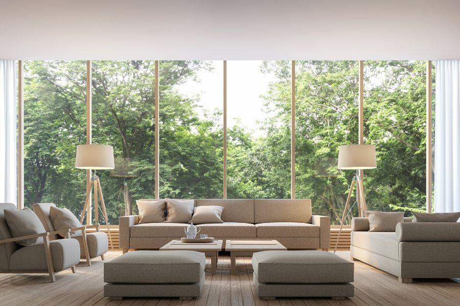 ventanales casa con entrada de luz natural